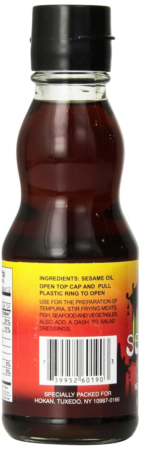 Hokan Pure Sesame Oil, 6.20 Ounce (Pack of 6)