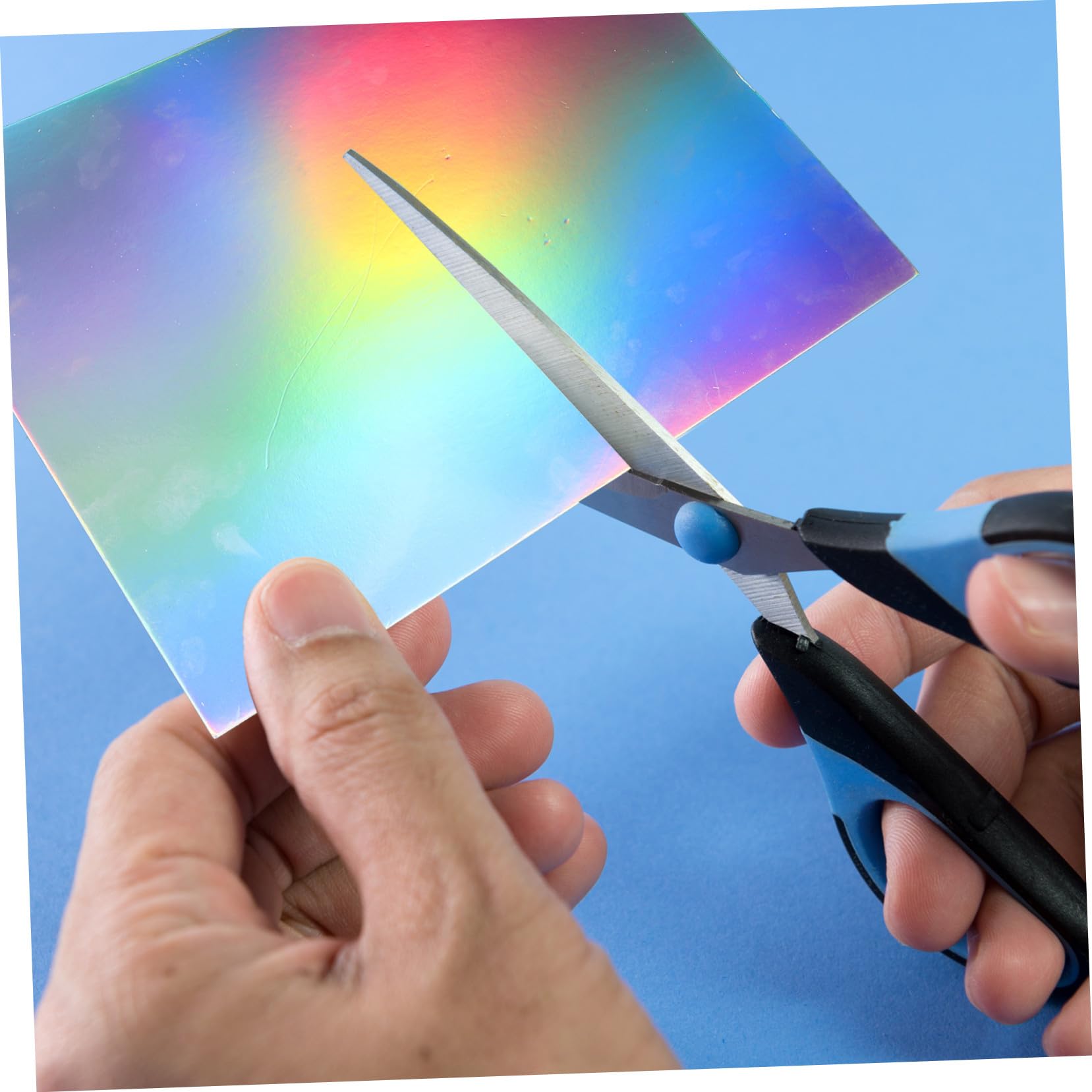 Angoily 50 Feuilles de Papier Artisanal à Plier Carrée pour Bricolage, Papier Cartonné Facile à Utiliser, pour Fêtes et Créations Manuelles D'garçon et Filles