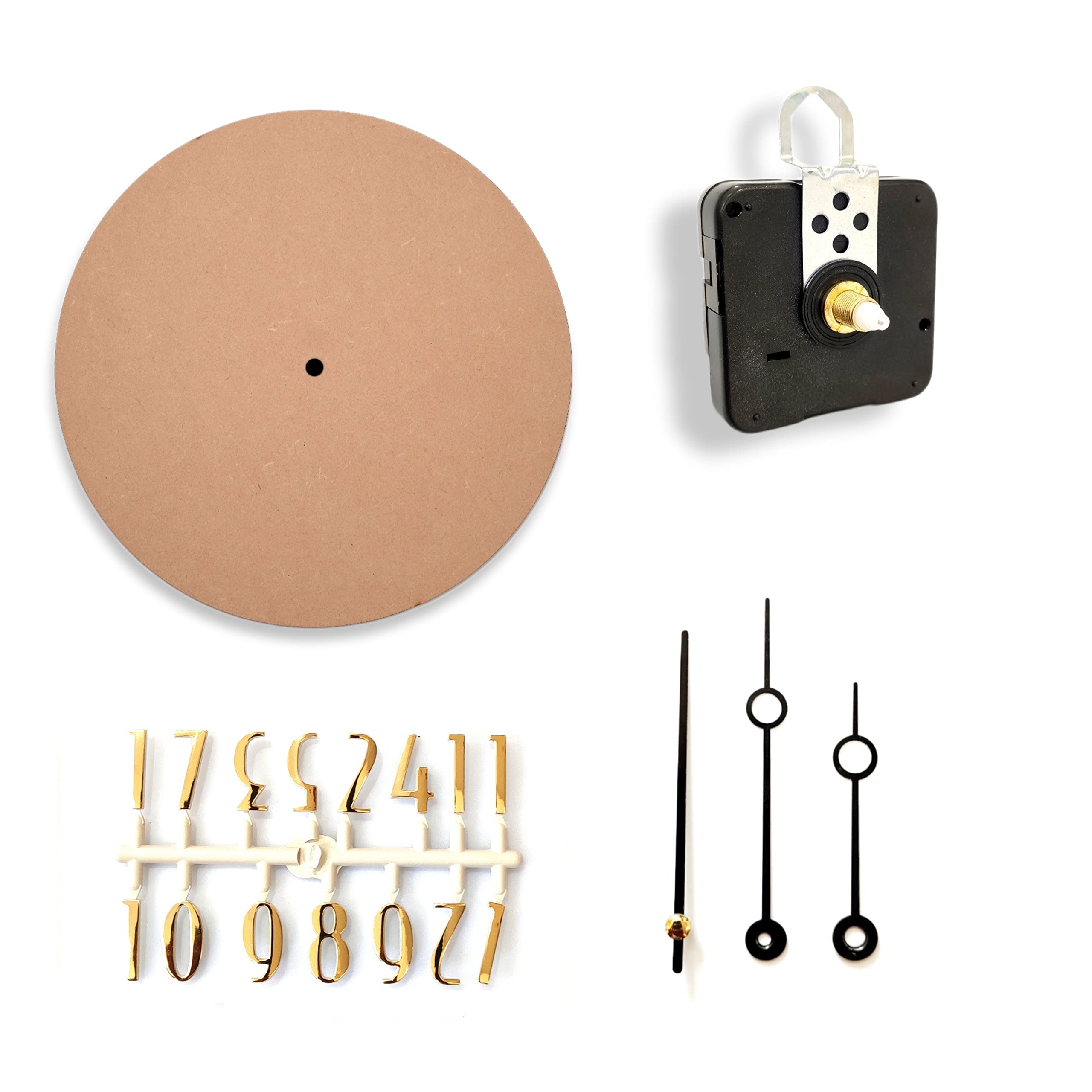 Epoxy Fusion 12 inch DIY Resin Clock Making kit, Round MDF Base (7mm Thick) for DIY Clocks and MDF Board for Resin Wall Clock (Angel)