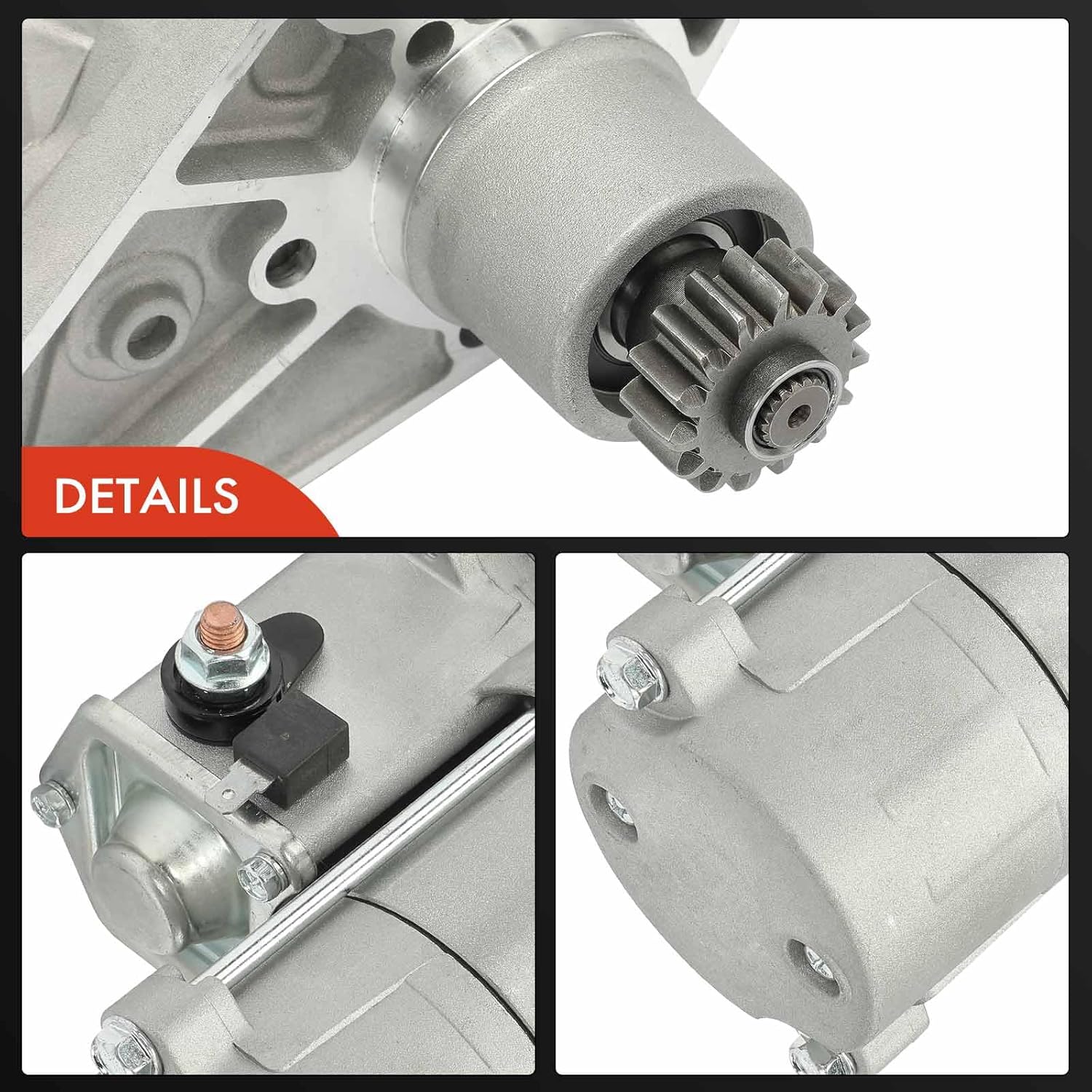 A-Premium Starter Motor Compatible with Land Rover Freelander 2002 2003 2004 2005 2.5L, 12V 1.8KW 15-Teeth Counterclockwise, Replace# 228000-7710, NAD100952