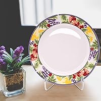 Vista 5 de Chunful 2 soportes de placa de acrílico transparente, caballetes de acrílico transparente con estantes de soporte profundo para exhibir tarjetas