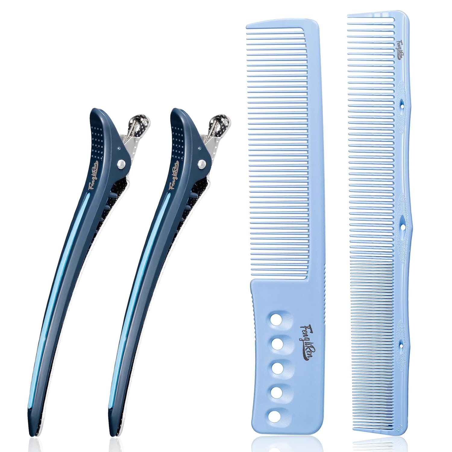 Hair Styling Comb with Non-Slip Clips for Men & Women