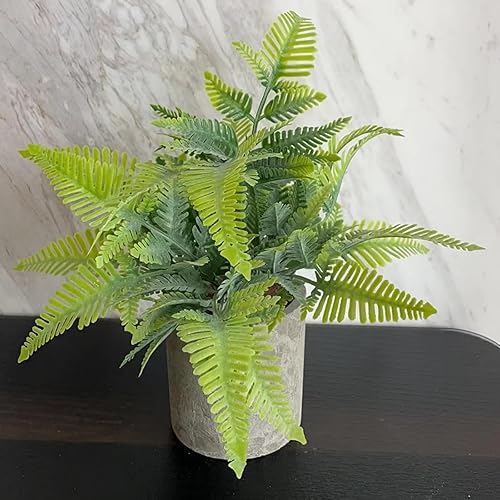 Miniatura 8 de Daxi Events Paquete de 3 mini plantas artificiales en maceta, plantas de vegetación falsas, plantas de plástico sintético para interiores, 2023