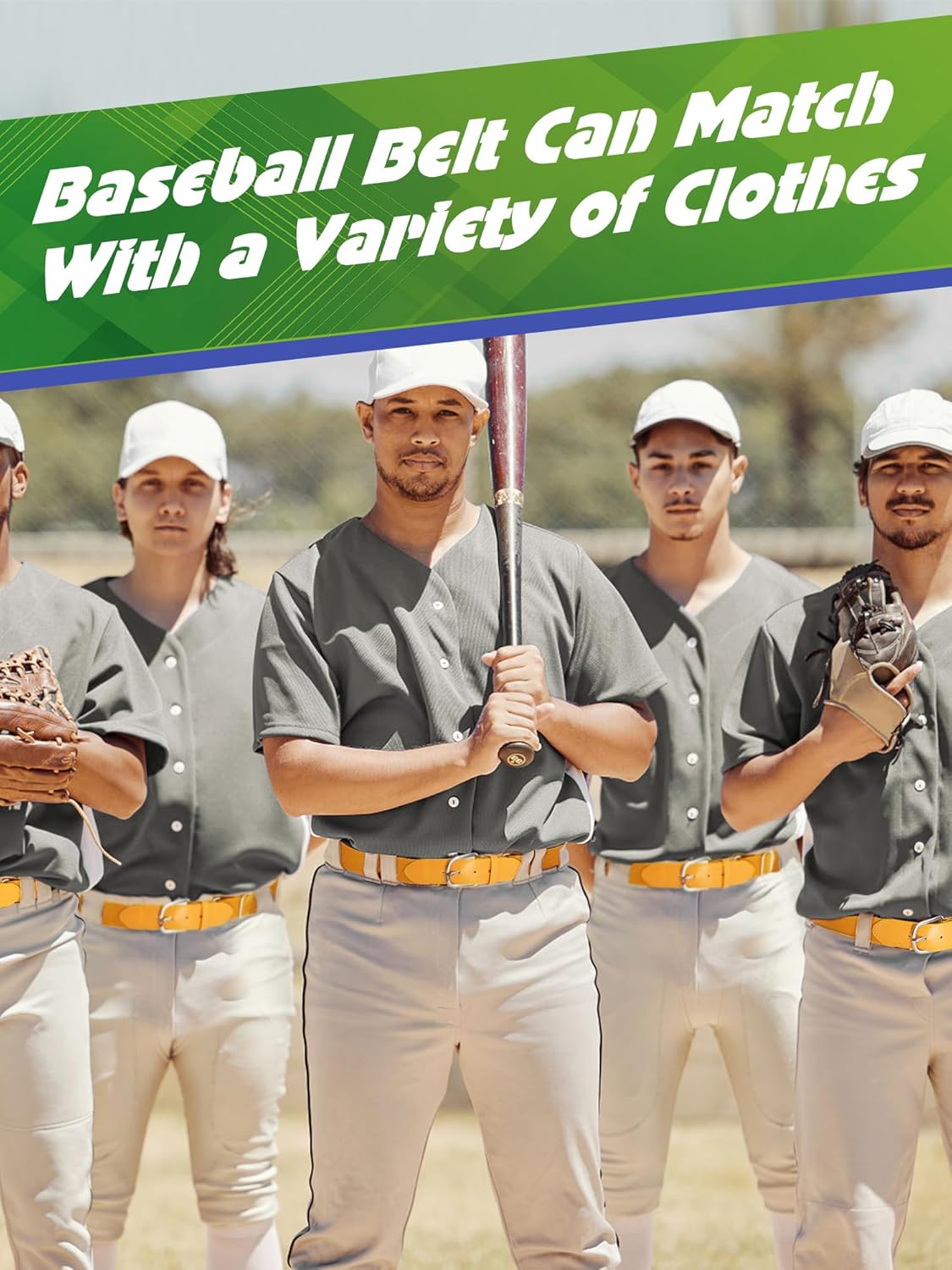 12 Pieces Baseball Belts Bulk Softball Belts Packs Leather Belt Adjustable Softball Belt Stretch Sports - Image 4