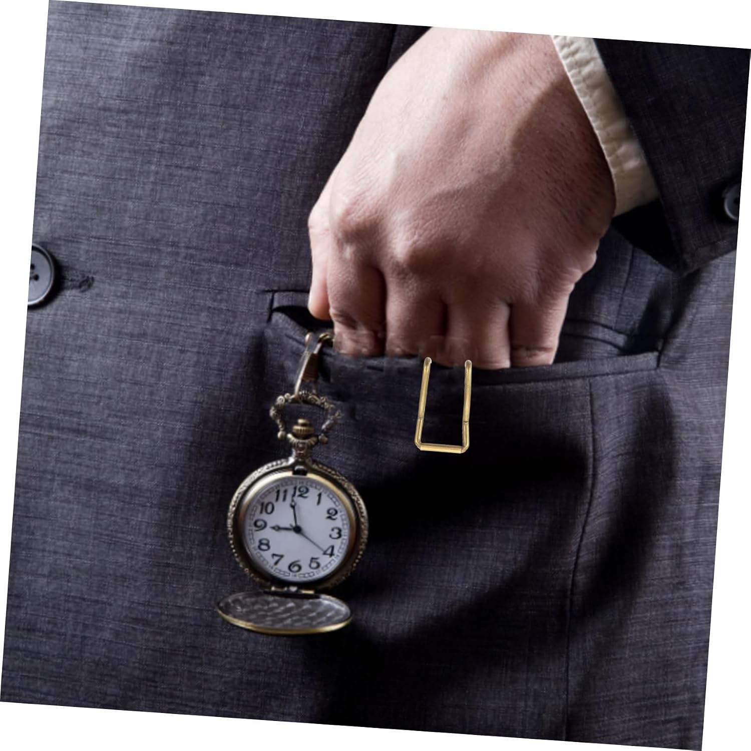 50pcs Pocket Watch Chain Clasps Metal Clips DIY Accessories for Cowboy Chains Smooth Finish Durable and Easy to Install