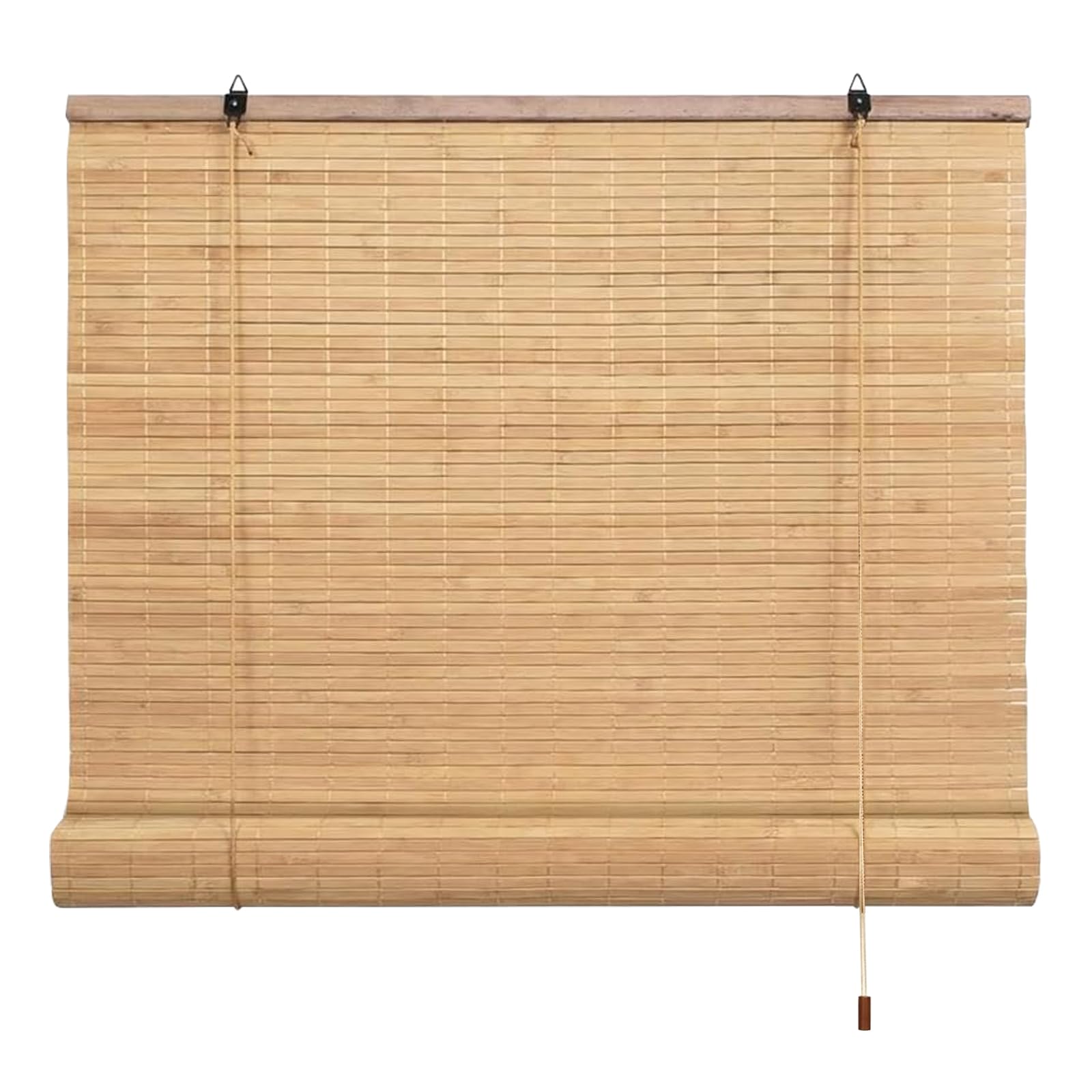 EasySpeed Persiana Enrollable de Bambú Natural (150x200cm), Cortina de Madera, Estor Ajustable de Ocultación para Exterior e Interior, Diseño Natural para Puertas y Ventanas, Marrón