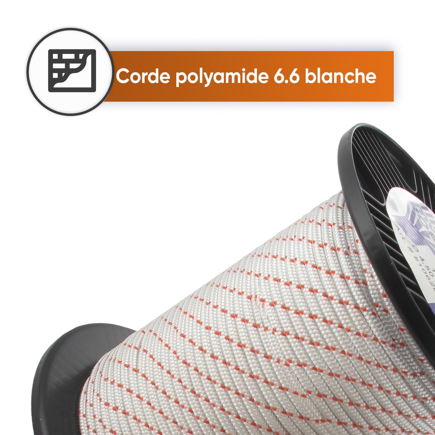 Rouleau De Corde Lanceur Greenstar 100m - Nylon Ø3,5mm Noir