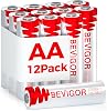 BEVIGOR Lithium AA Battery Pack of 12, 1.5V AA Lithium Batteries, Double A Batteries for Home Equipment, High Capacity Long Lasting [ Disposable Battery ]