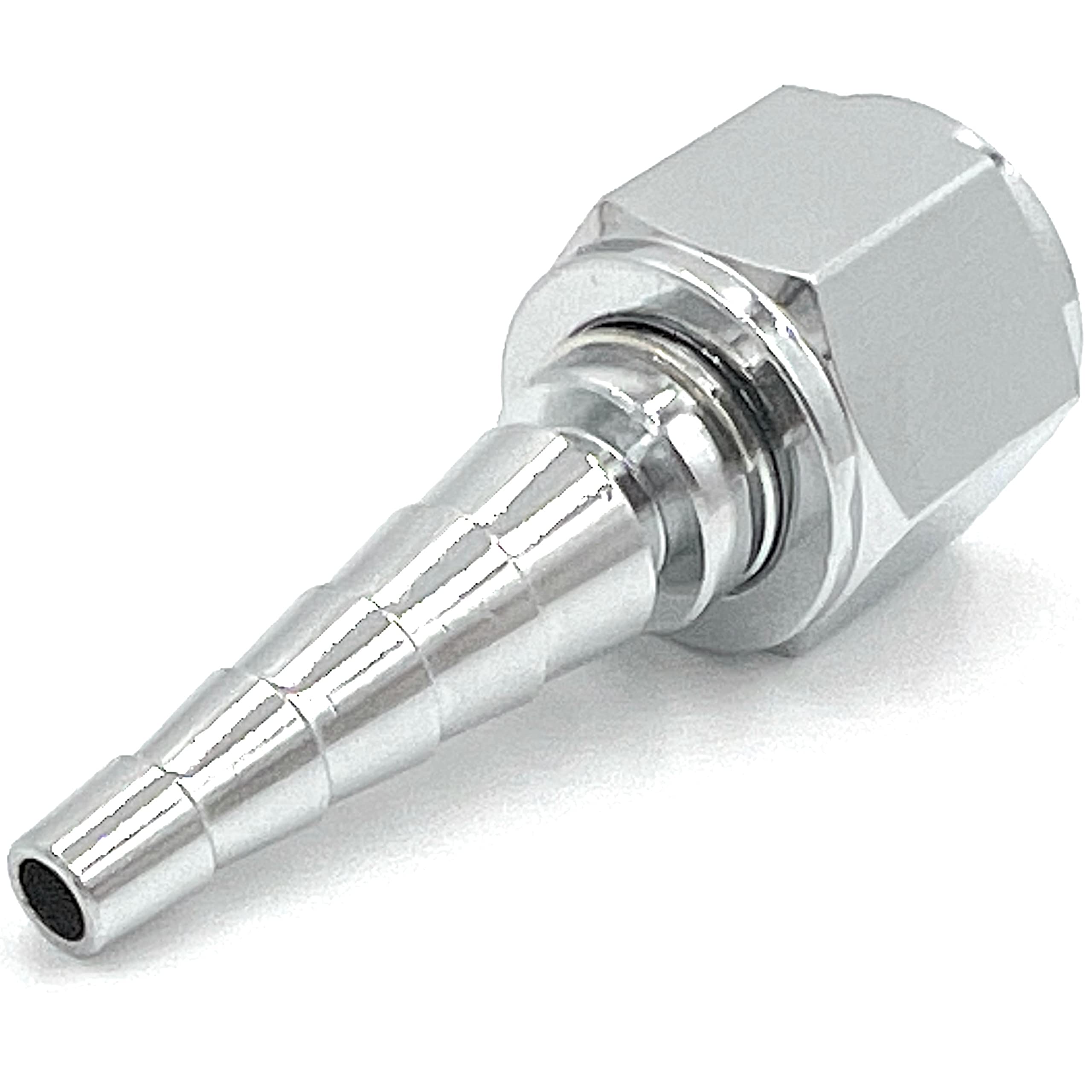 1pk Metal Oxygen Tubing Swivel Nipple Christmas Tree Connector