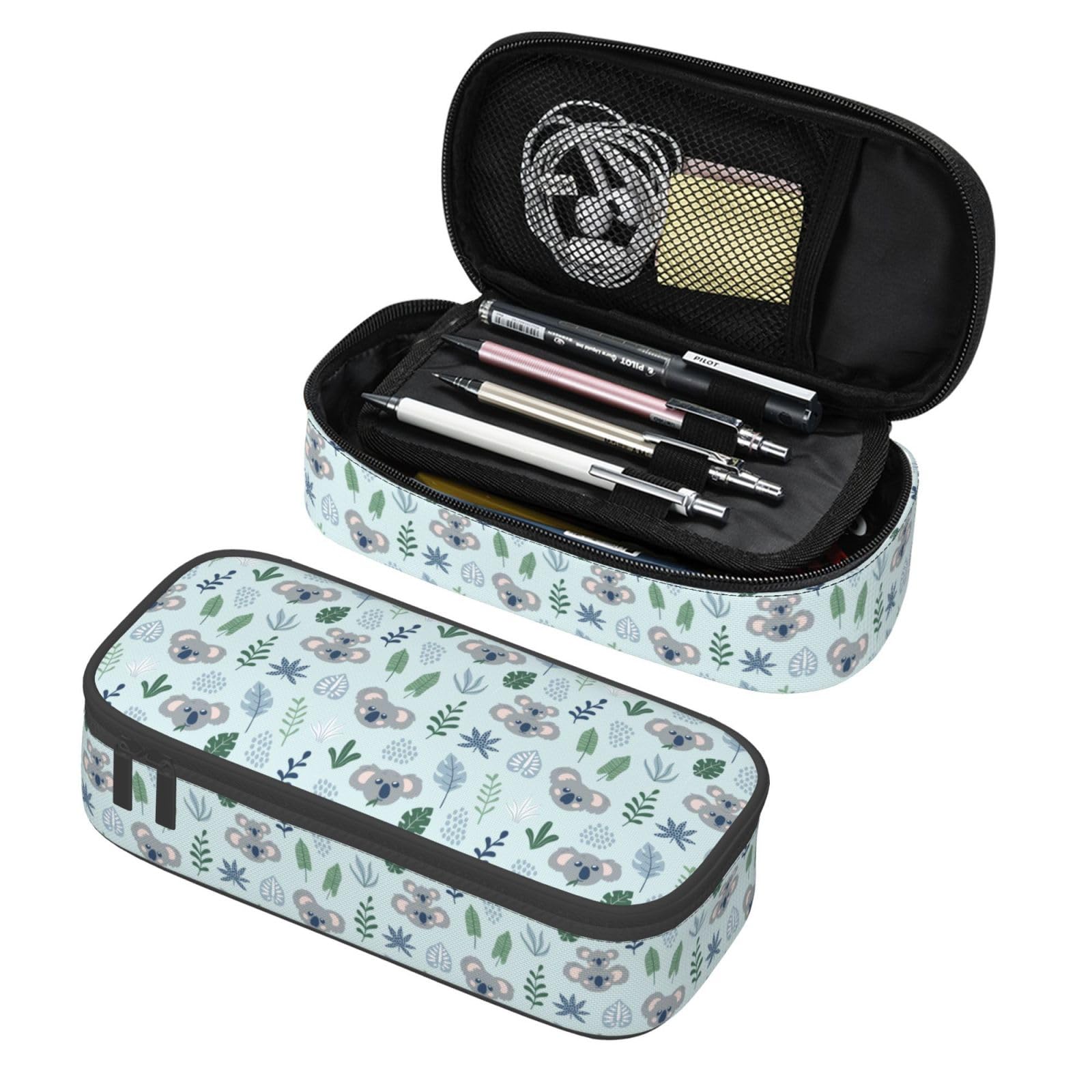 Koala Animal Cute Pencil Case Organizer Big Capacity Pencil Pouch Stationery With Zipper School Supplies Pencil Bag For Girls Boys Office