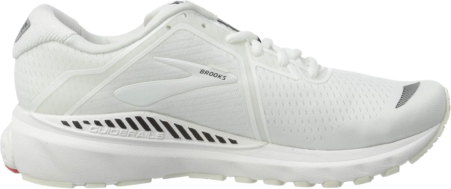 Brooks Men's Adrenaline GTS 20 Supportive Running Shoe 9 White/White/Black