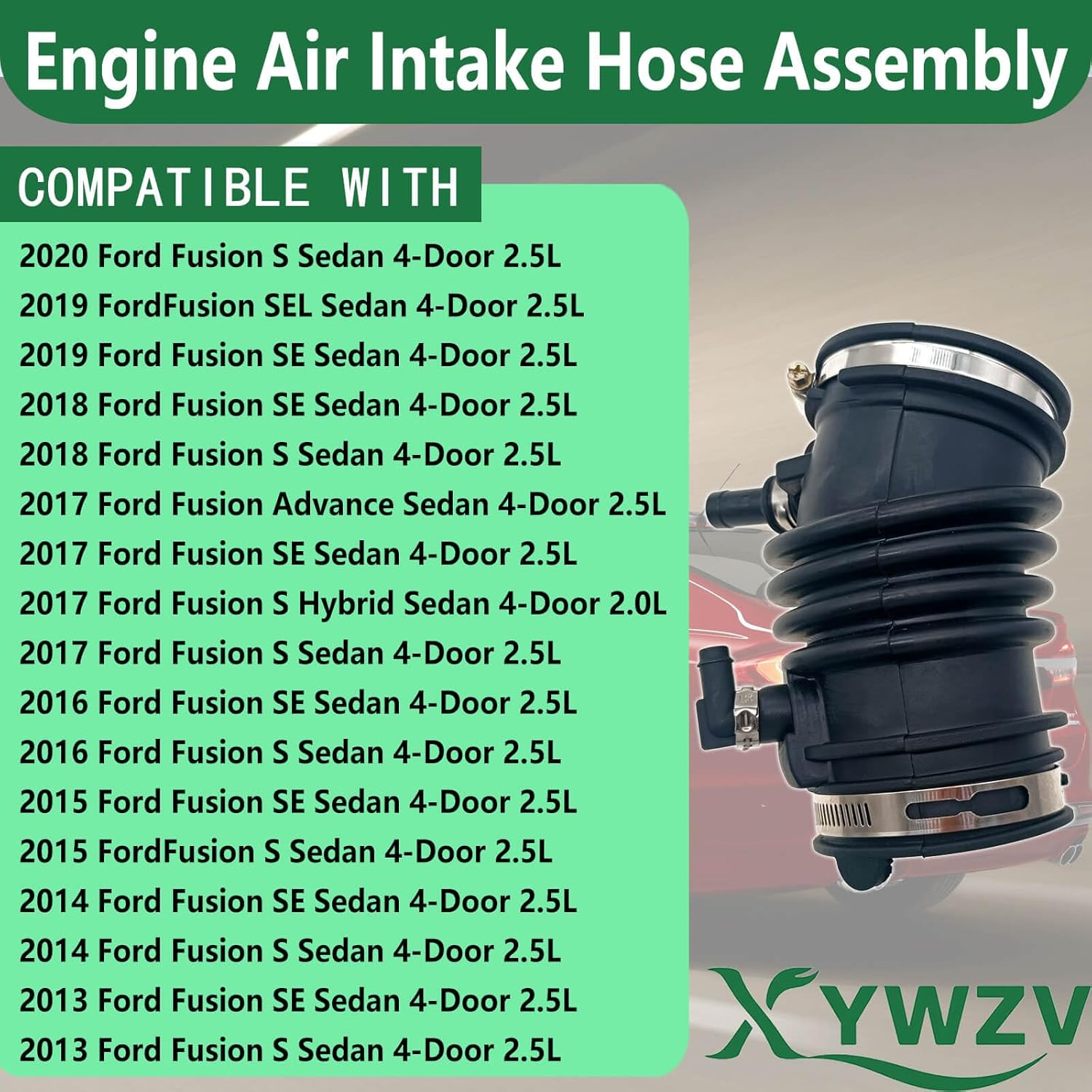 Engine Air Intake Hose Assembly Compatible with Ford Fusion 2013-2020 | Replace DS7Z-9B659-B, DS7Z9B659B | Intake Duct Tube Direct Fit