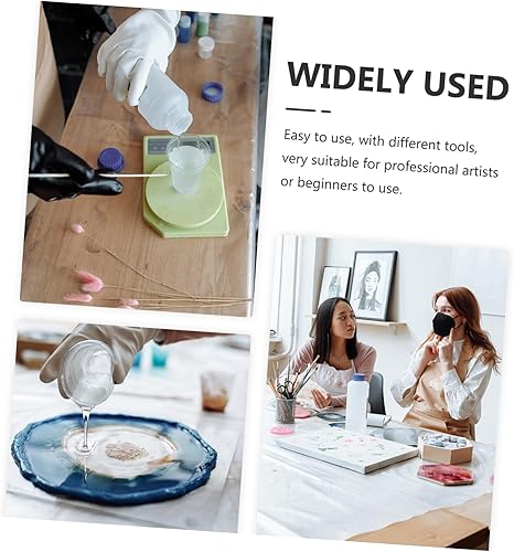 Miniatura 6 de Anneome 1 juego de moldes de resina para manualidades de resina, material de bricolaje, suministros de manualidades de silicona, tazas de mezcla de