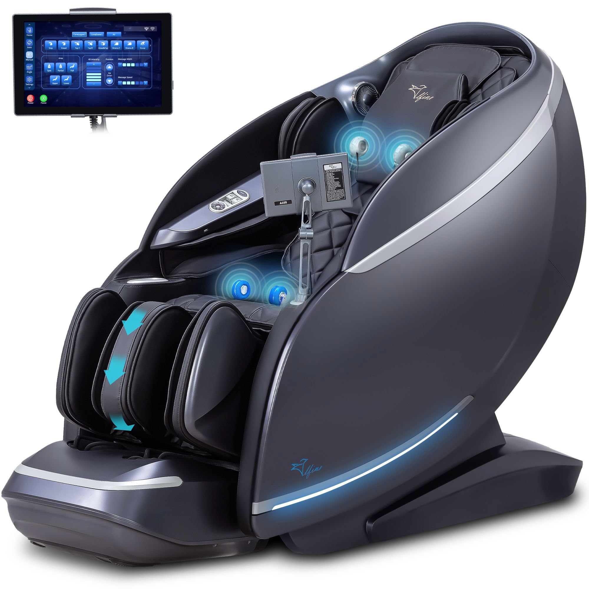 Amazon.com: Alfine A688 Heaven Duet Massage Chair-4D & 3D Dual