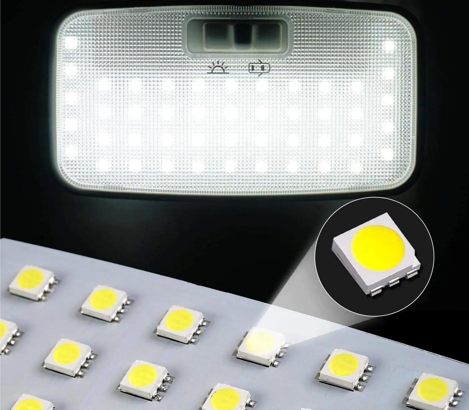 Luz Lectura Techo Coche Para Toyota Para Prius 30 XW30 ZVW30 2010-2015 Luces Interiores LED 4x4 Lámpara De Lectura Para Maletero