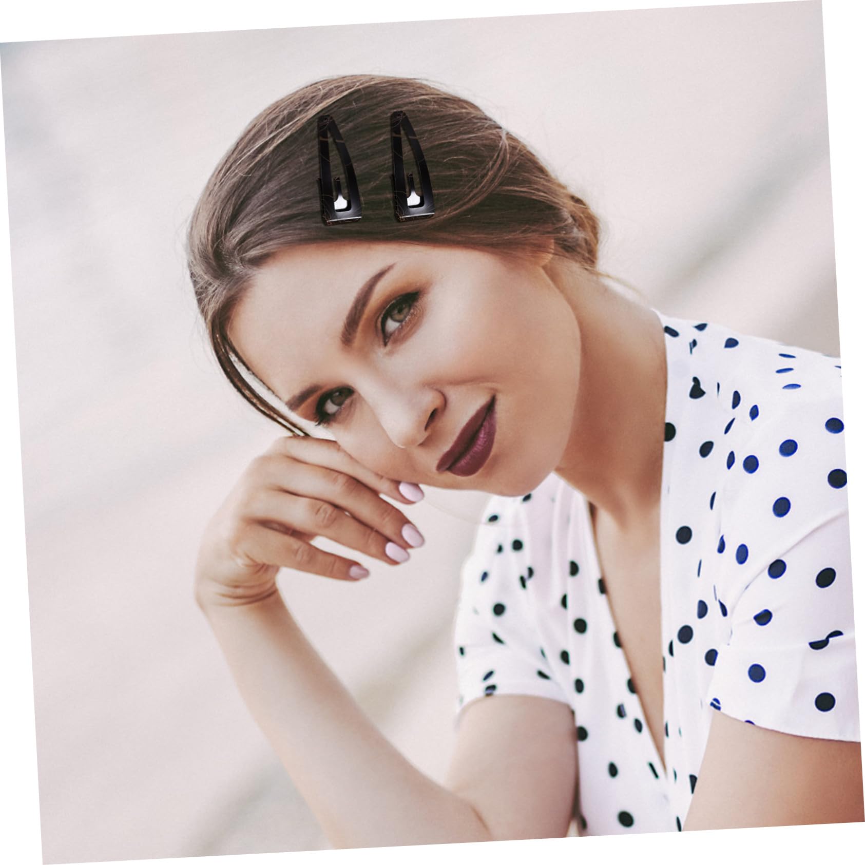40 Stück Metallische Haarspangen mit Schnappverschluss Kleine Haarklammern für Mädchen und Frauen Elegantes Design Einfach zu Tragen und Lockeres Haar Fixierend