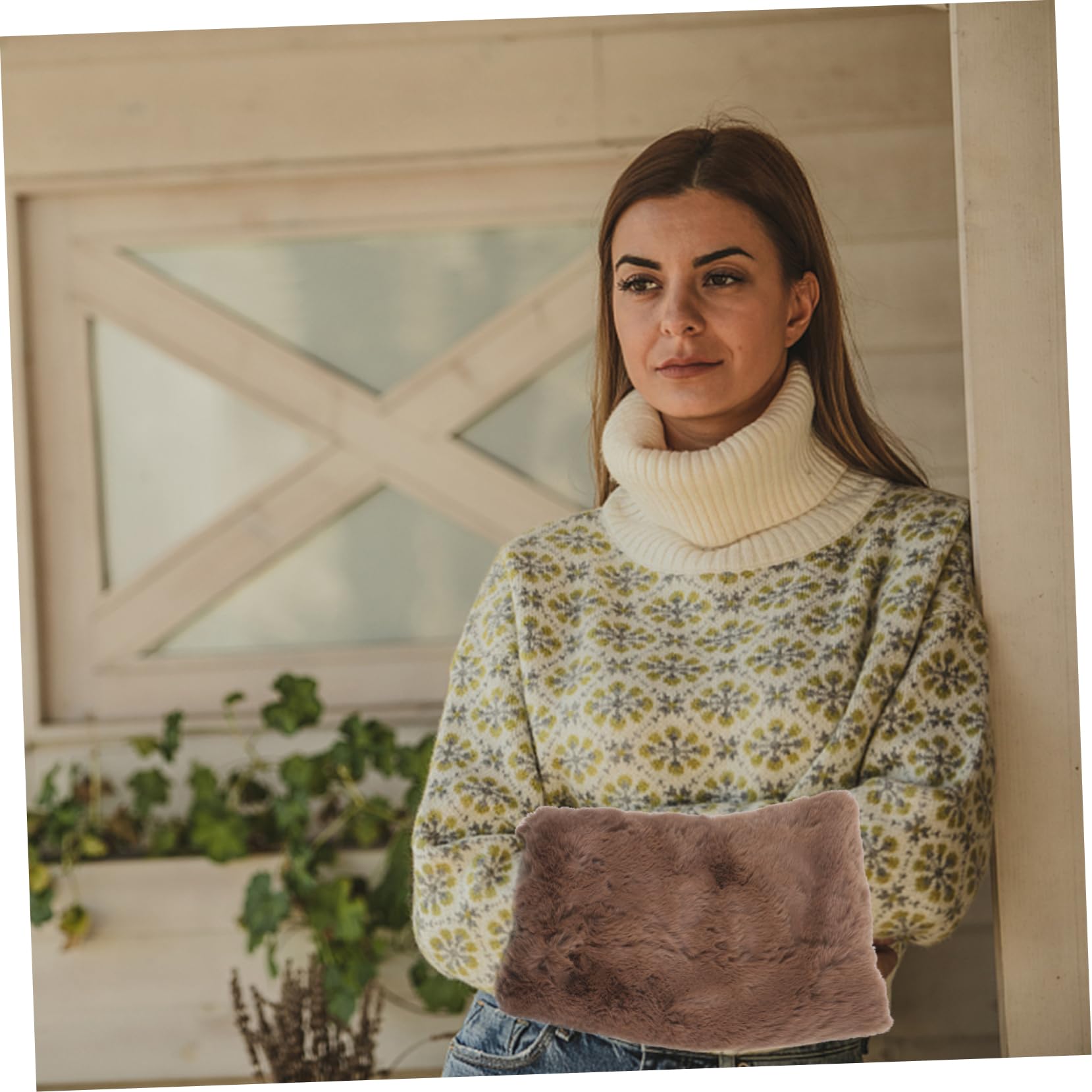 Toyvian Cuscino Scaldamani in Sintetica Maniche per Inverno Accessorio Lavabile per Regali in Fredde