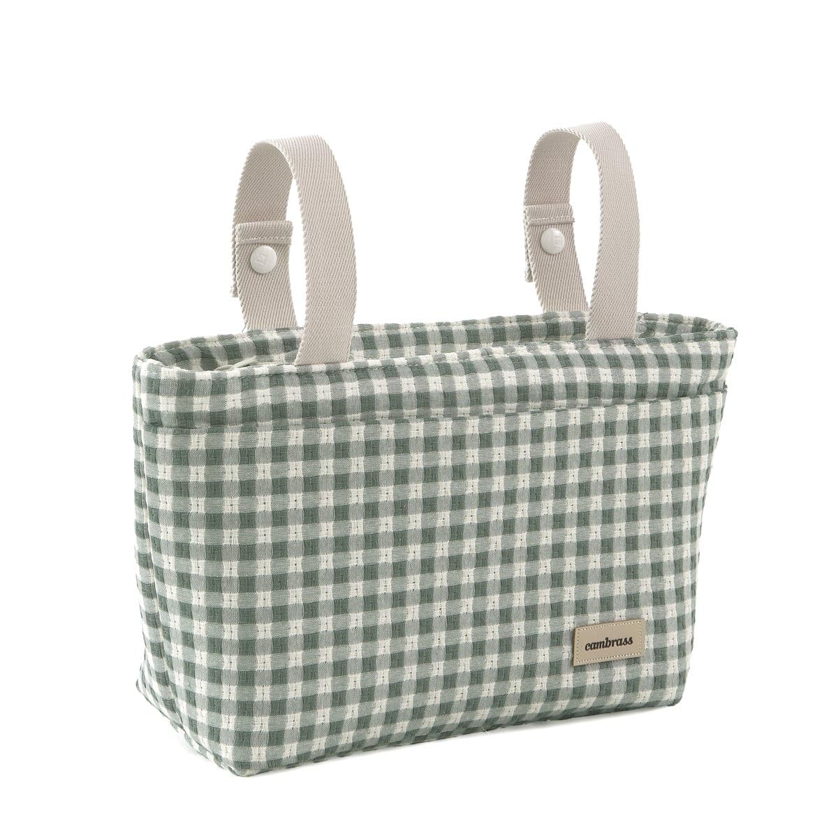Cambrass - Bolso carro maternal para bebe - bolso de maternidad para carritos de bebe - organizador para pañales y otras cosas de bebe - Vicky Verde 13x38x20 Cm