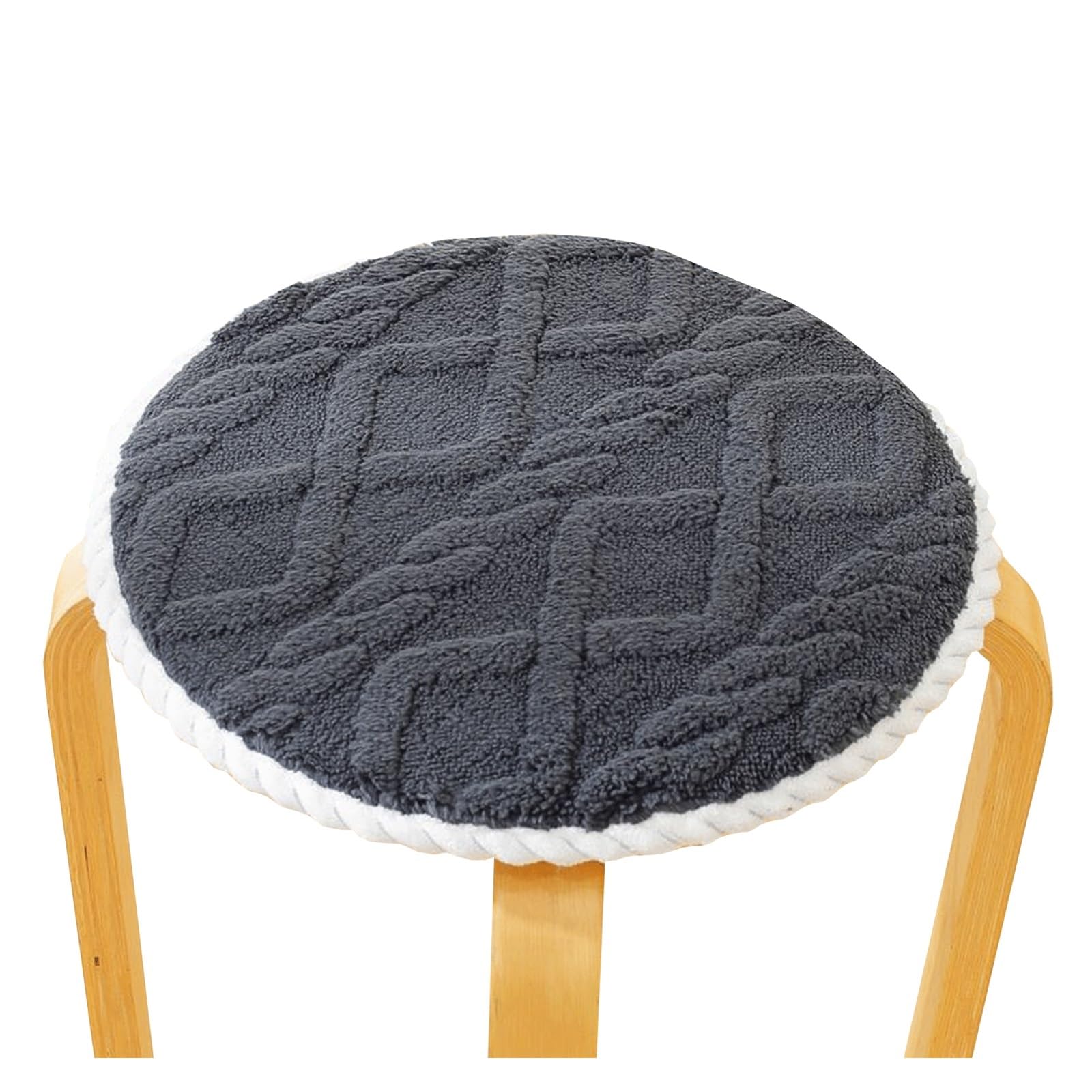 Coussins de chaise ronds 40 cm en polyester antidérapant
