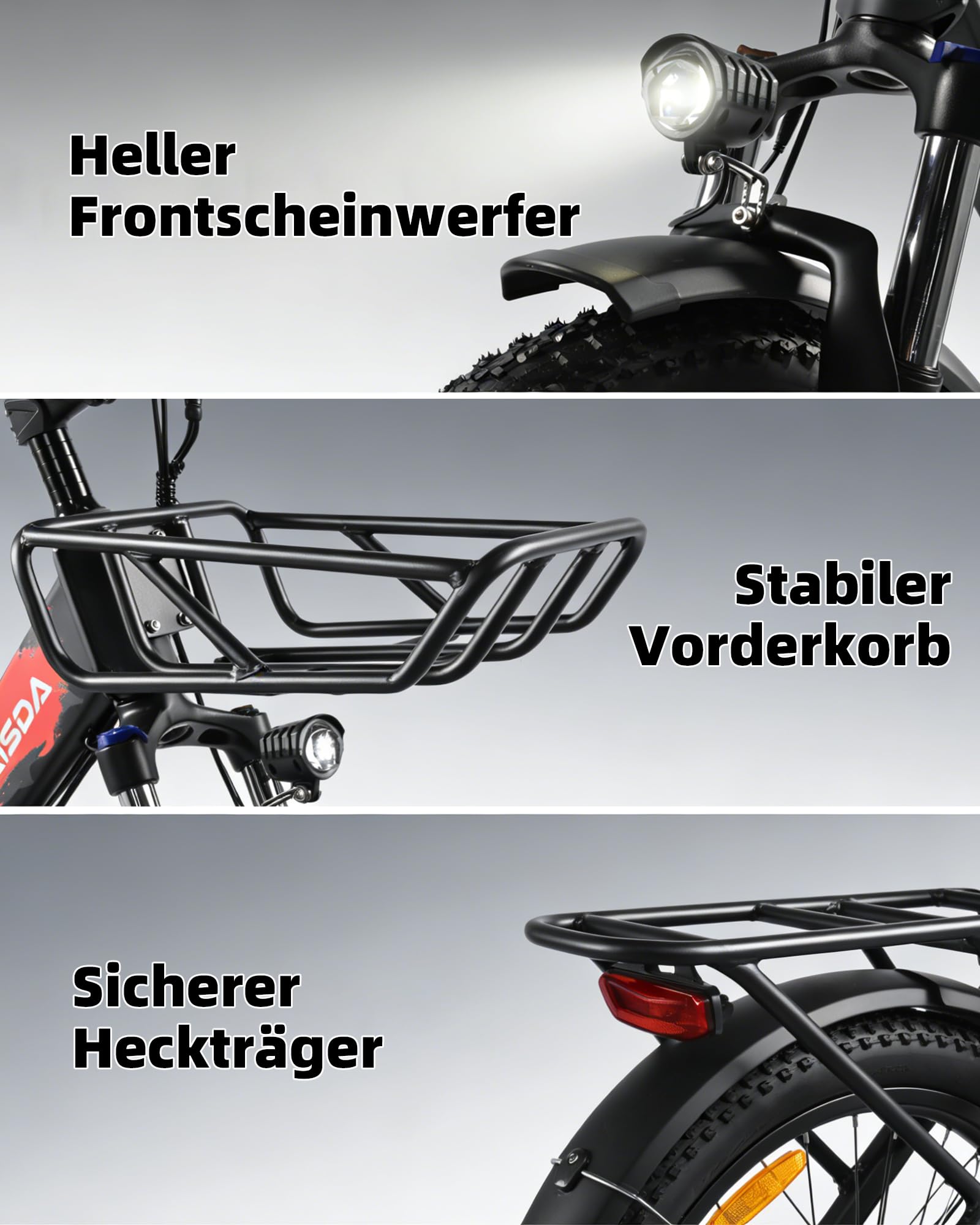 E-Bike Klapprad 20 Zoll Elektrofahrrad Pedelec Cityrad Faltrad für Erwachsene 150kg 36V 20,8Ah Doppelakku 250W Motor 7-Gang LCD Display