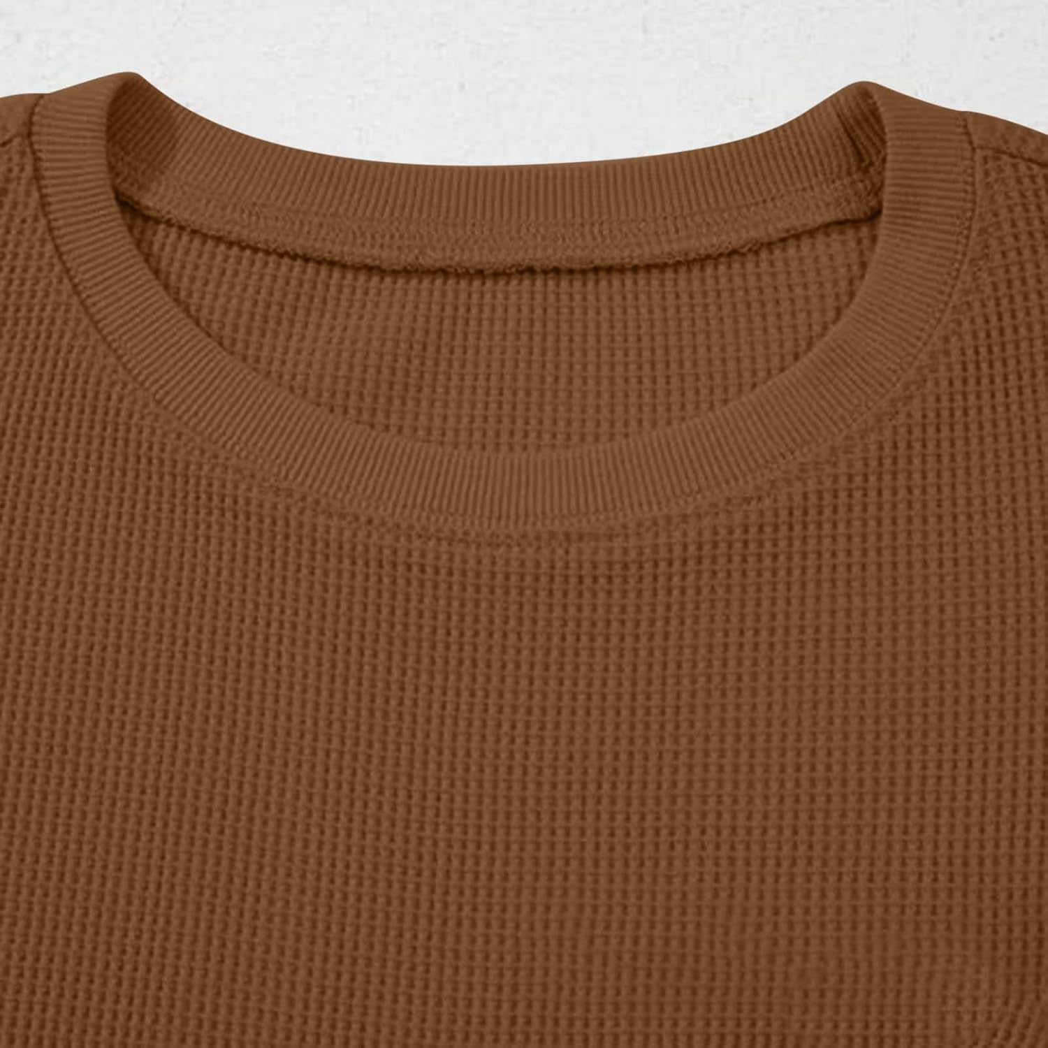 Womens Summer Tops Cap Sleeve Waffle Knit Shirts Loose Fit Round Neck T Shirts Basics Casual Business Work Blouse