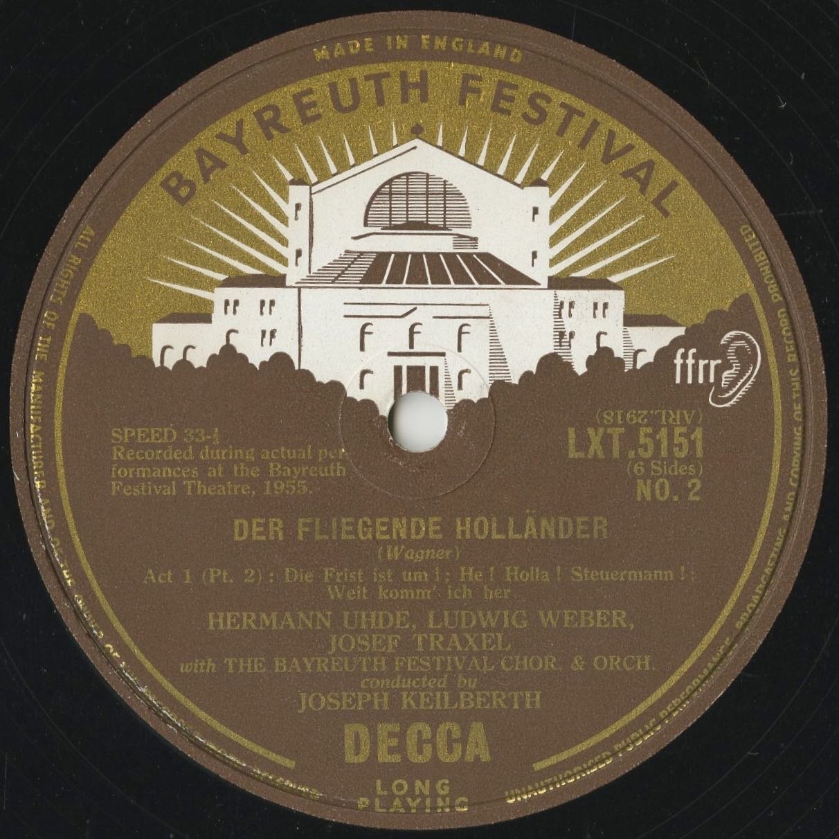 【3LP】『さまよえるオランダ人』全曲　カイルベルト＆バイロイト（1955年） Amazon.co.jp: ワーグナー：「さまよえるオランダ人」（全曲