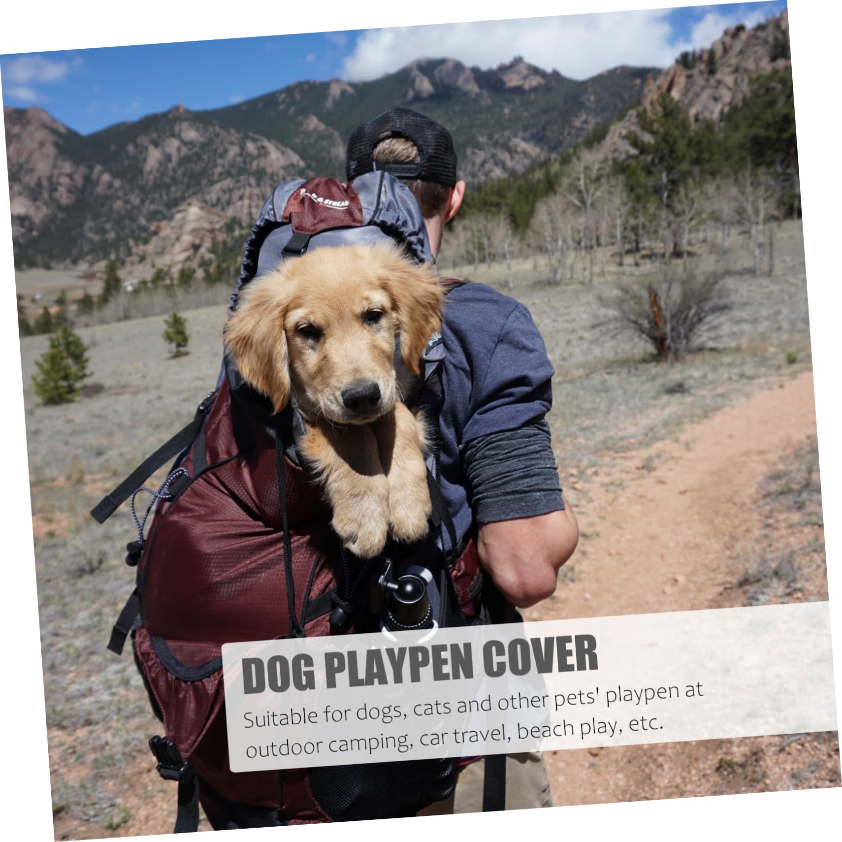 Angoily Pcs Outdoor Dog Kennel Cover Pet Playpen Roof Protector Sunproof Dog Crate Roof Easy Install Carry d Oxford Cloth for Camping Travel Beach