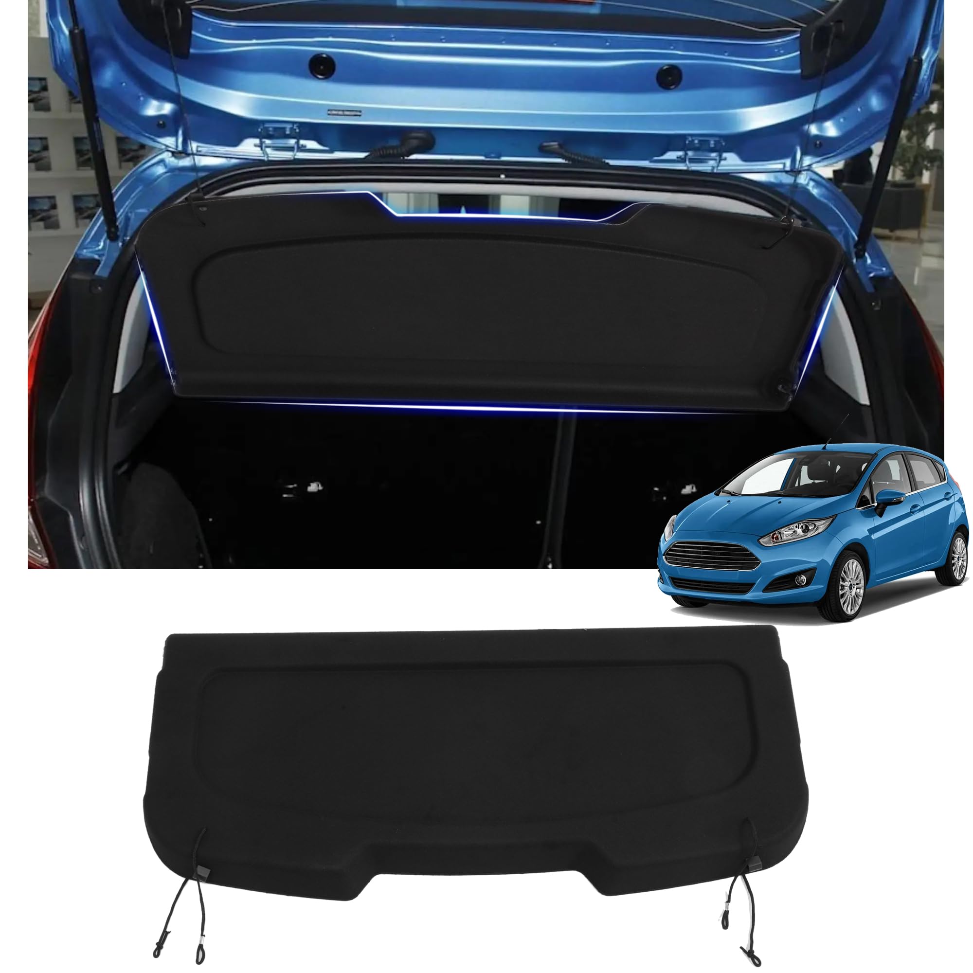 Angel Eyes Koplampen Ford Fiesta MK6 Zwart