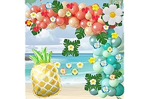 Tropical Balloon Garland Arch Kit: Lush Hawaii Fiesta