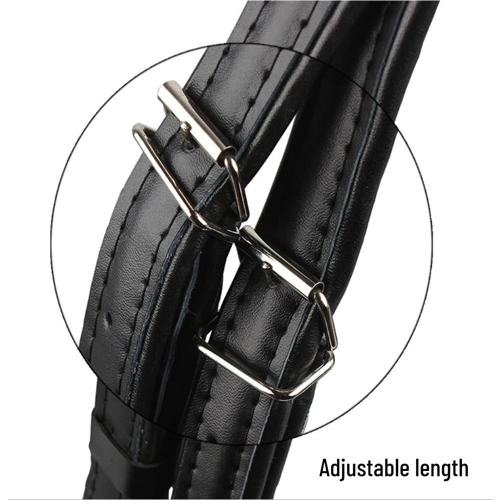 Dilwe Correas de acordeón, correas de hombro de acordeón engrosadas ajustables resistentes al desgaste de PU para acordeones bajos 16-120(negro)