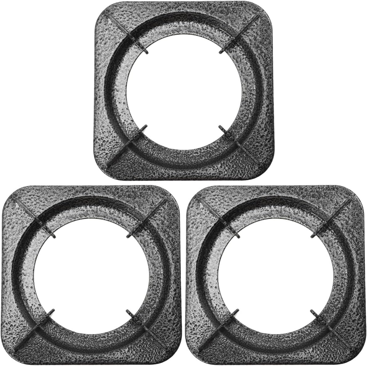 DOITOOL Stove Burner Grate 3 PCS Iron Wok Support Gas Stove