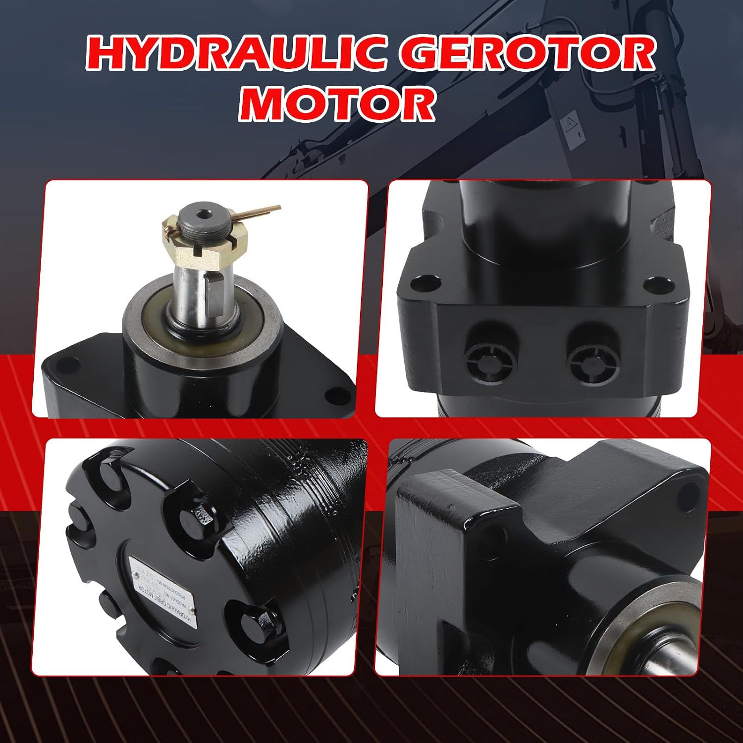 1pcs OMEW 160 151H3043 1 1/4 in Tapered Shaft Hydraulic Orbital Motor for Walk-Behind Mowers Ride on Mowers Scissor Lifts Series