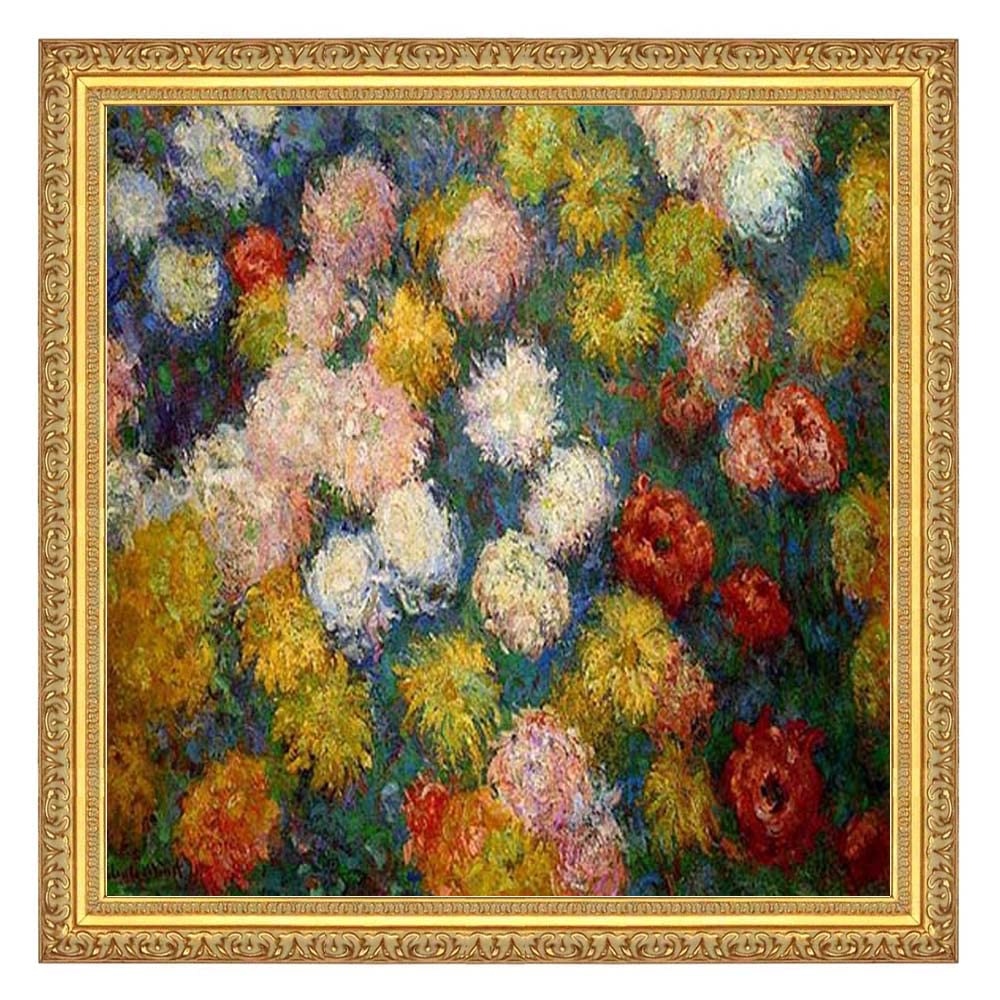 Amazon.co.jp: 《菊の花-A》著者:クロード・モネ 油絵 抽象