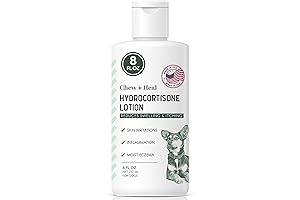 Chew + Heal Labs Hydrocortisone Lotion for Dogs - 8 oz Anti...