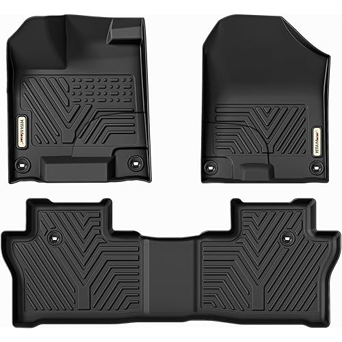YITAMOTOR Floor Mats Compatible with Honda Pilot, Custom Fit Floor Liners for 2016-2022 Honda Pilot, 1st & 2nd Row All Weather Protection