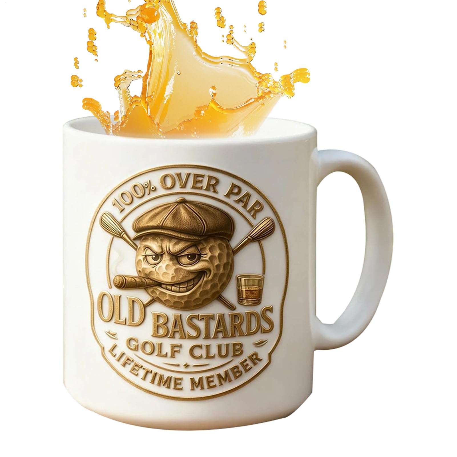 Taza de golf para regalos de cumpleaños Navidad jubilación y padres