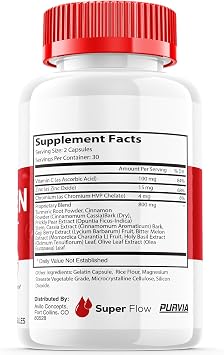 Super Flow Glycogen Optimizer, Superflow Glycogen Support, Super Flow Optimizer Super Flow Optimizer Vitamin Supplement Overall Wellness Support, Super Flow Maximum Strength USA Made (60 Capsules)