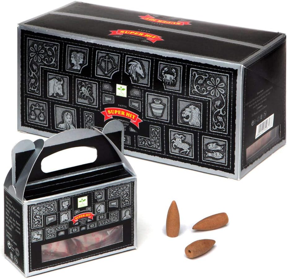 6pc Display - Satya Backflow Cones - 24pc Box/Super Hit