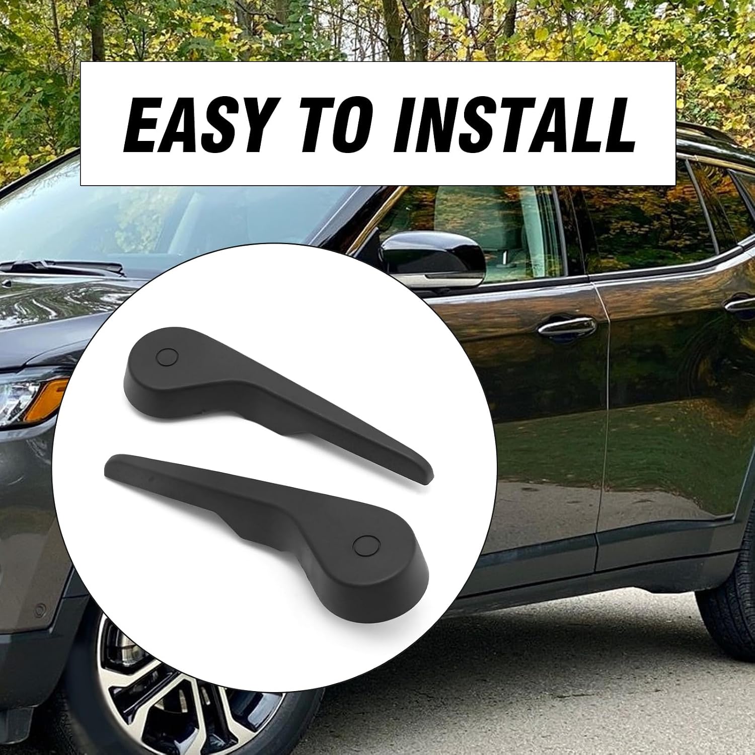 MDEOOSKY 2Pcs Seat Back Adjustment Recliner Handle Lever, Front Driver and Passenger Side Replcement for Dodge Caliber 2010-2012 Replacement for Jeep Compass 2010-2017, 1RW94XDVAB 1RW94XDVAA