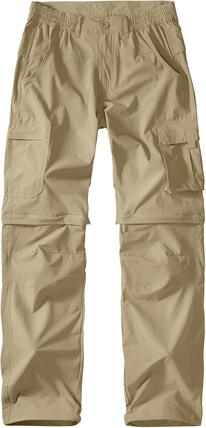 Hiking Pants Men Convertible Quick Dry UPF 50 Lightweight Zip Off Safari Fishing Travel Cargo Trousers - Image 2