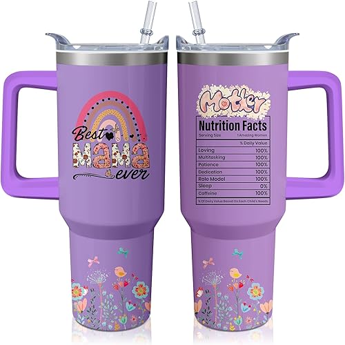 Vista 10 de Taza de 40oz para Estlista de Cabello, Taza Termo con Asa para Mujeres, Taza Aislada de Acero Inoxidable, Botella de Agua para Café para Peluquera