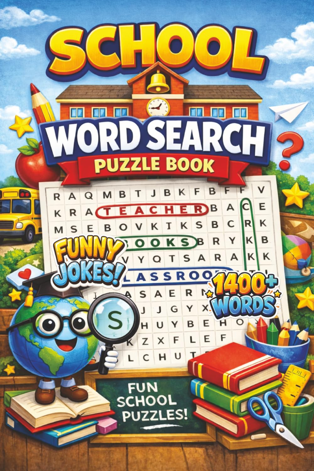 School Word Search Puzzle Book: A collection of word searches inspired by School Trips, Notebooks, Classrooms and Many More. A fun and engaging gift for sharp minds of all ages. 6x9 inches.