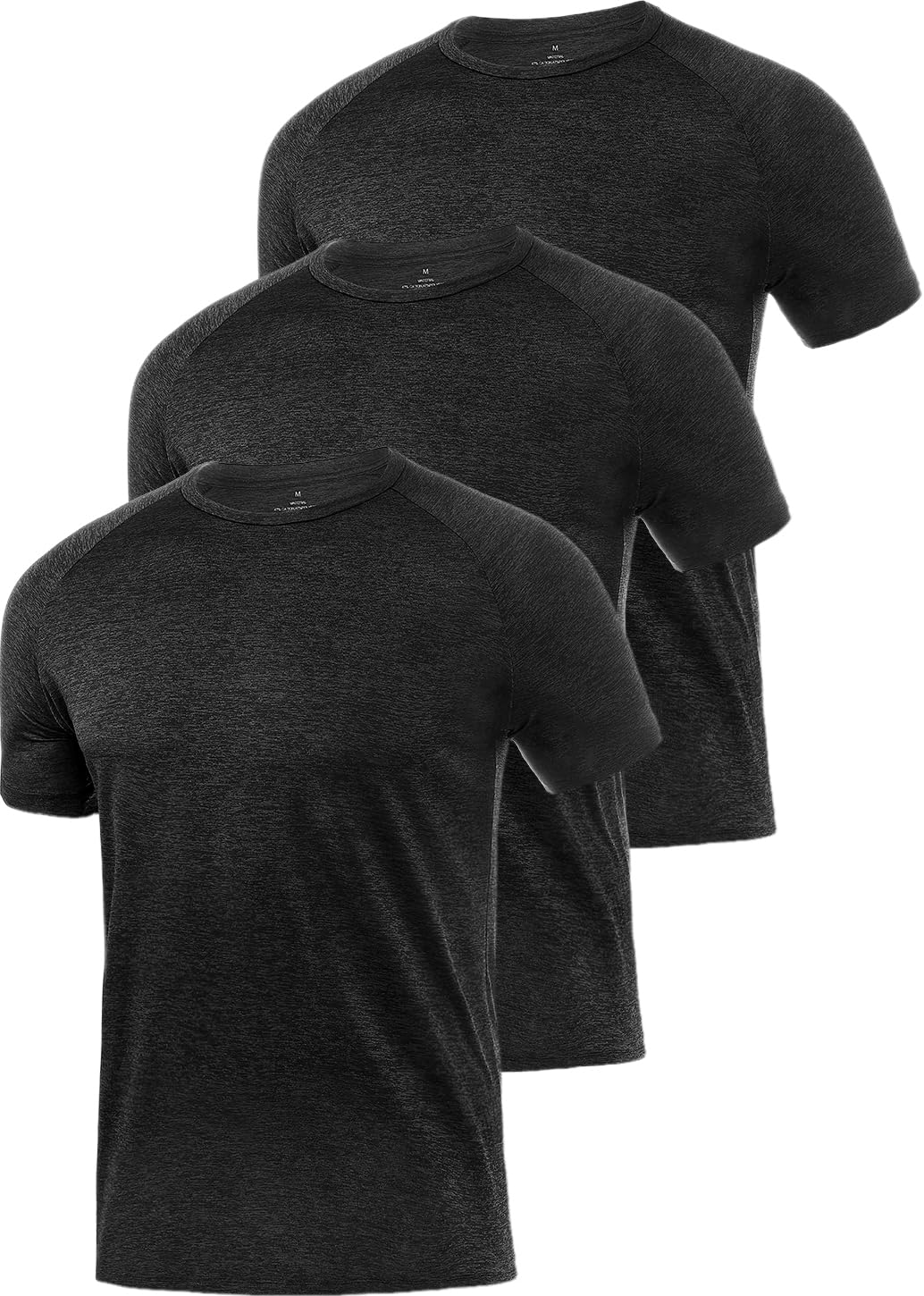 Ullnoy3 Pack Dry Fit Sports T Shirts Mens Breathable Gym Workout T Shirts Mens Moisture Wicking Short Sleeve Running Tees