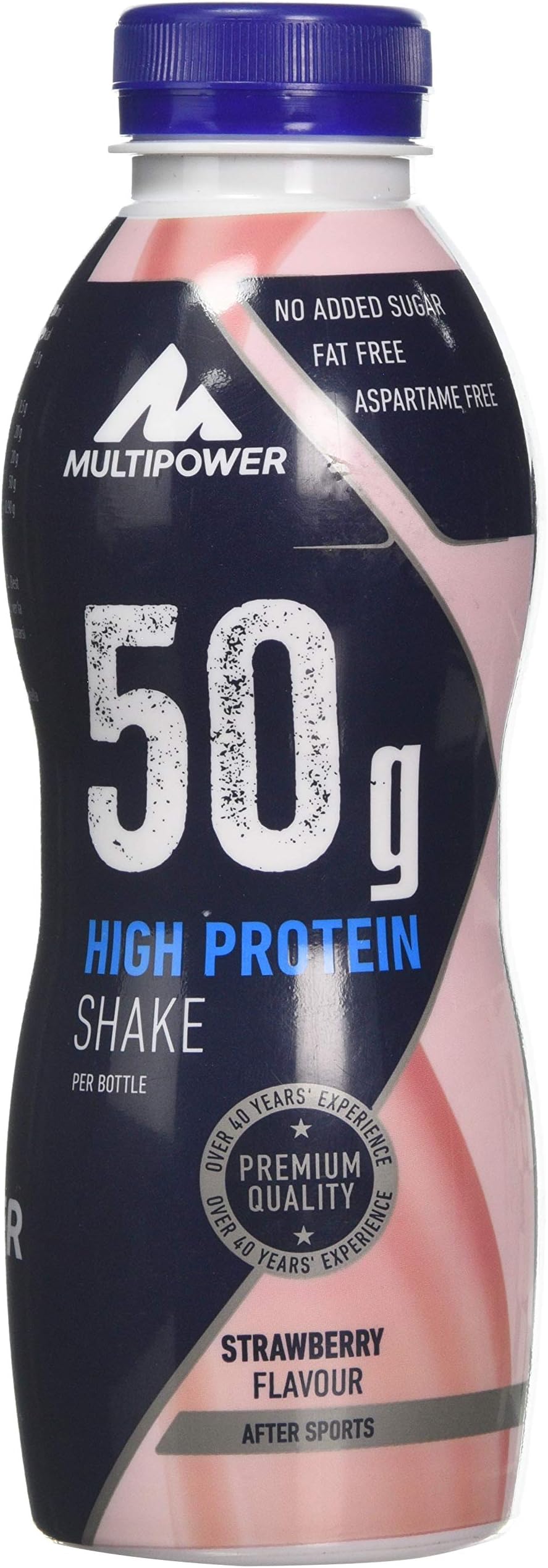 Multipower Protein Shake, 50 g, Strawberry, 12-Piece