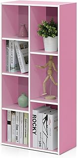 Furinno LUDER Book Shelf, 7-Cube Bookshelf, Bookcase, 9.4