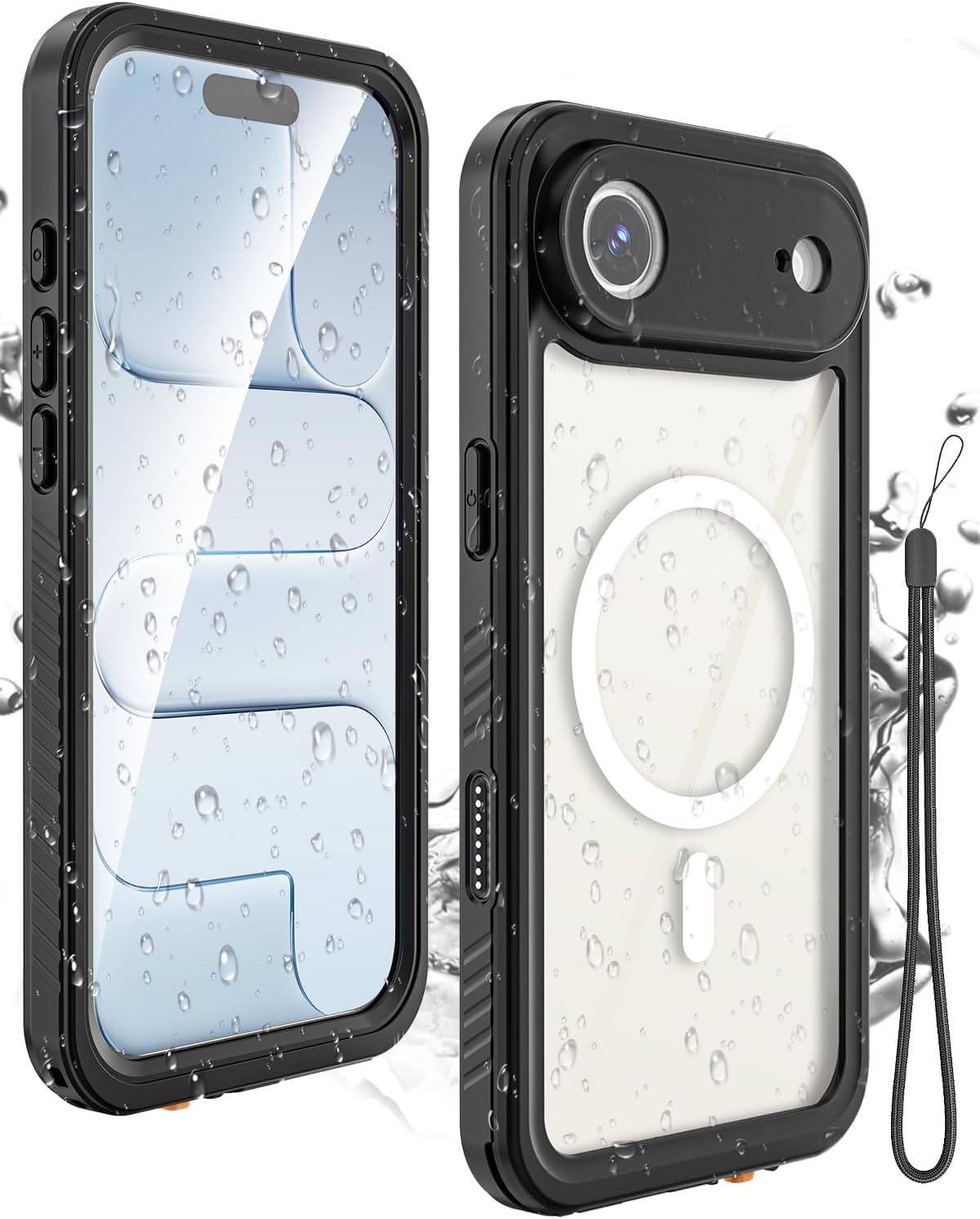 Miimall for iPhone 17 Case Waterproof, Compatible with Magsafe [360 Full Body][Bulit-in Screen & Lens Protector] Shockproof Dustproof Snowproof Anti-Scratch Rugged Phone Case for iPhone 17 6.3'' 2025