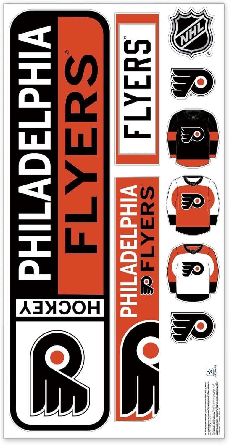 Sports Decor Philadelphia Flyers Repositionable Wall Decal Set - Street Signs