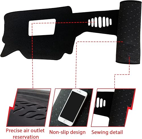 Miniatura 2 de Tapete antideslizante para tablero de instrumentos compatible con Mazda CX-30 CX 30 2020-2022, protector solar Mazda CX-30 2020-2022 (con HUD)