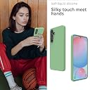 YATWIN Silicone Back Case for Samsung Galaxy S24 FE, Soft-Touch Phone Back Cover for Samsung Galaxy S24 FE - Mint Green gallery image