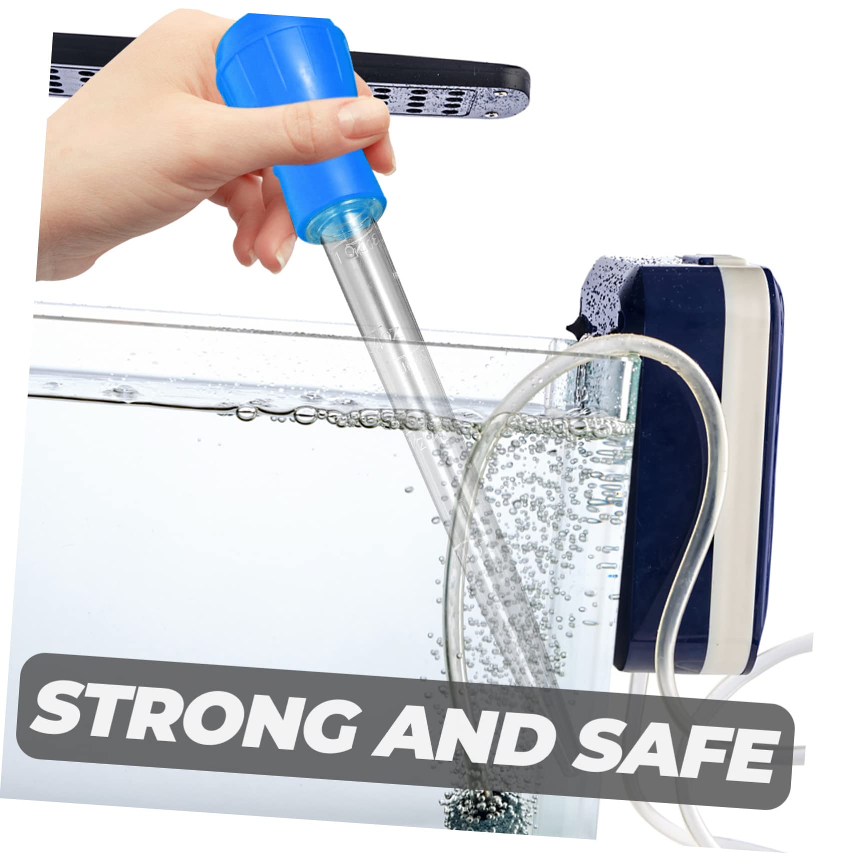 BESPORTBLE Silicone Fish Tank Water Changing Toilet Pump with Hose for Aquarium Cleaning Strong Safe